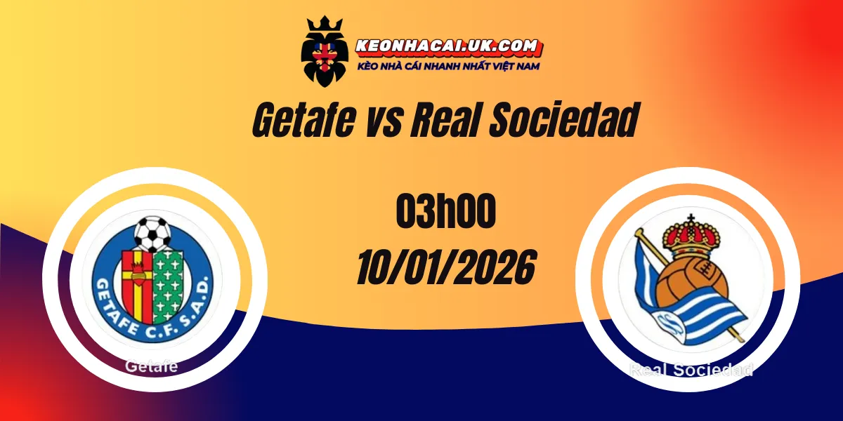 Phân tích kèo châu Âu Getafe vs Real Sociedad